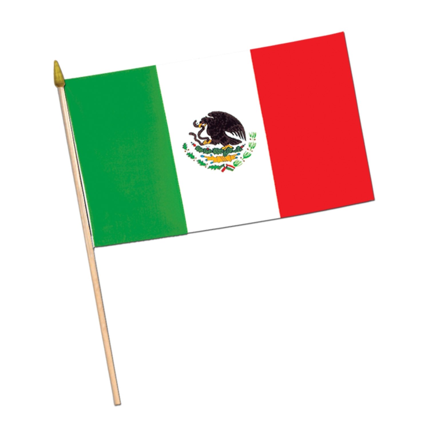 Drapeaux mexicains Beistle en tissu fluide de 4x6 pouces aux couleurs vives