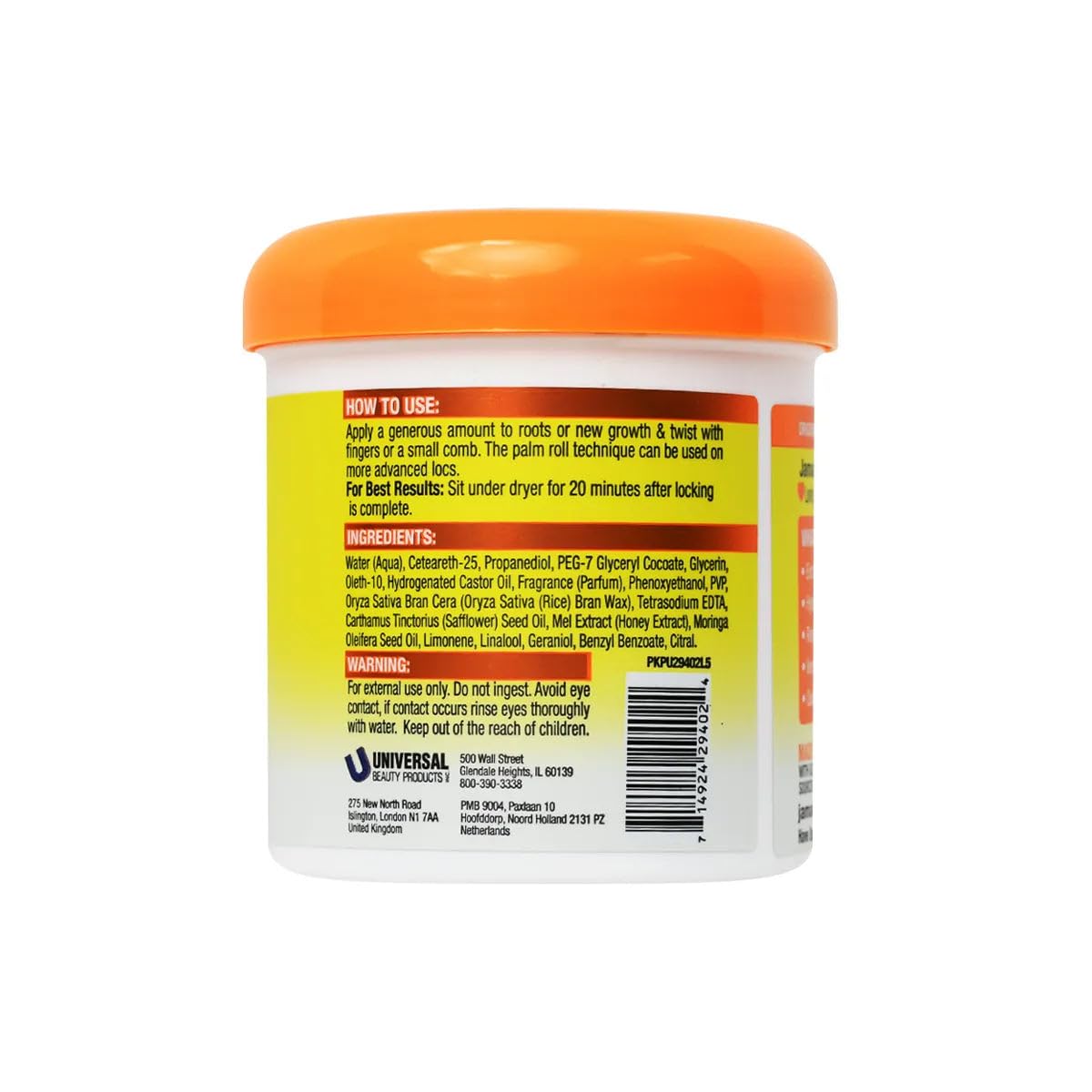 Jamaican Mango & Lime Love Your Locs Locking Firm Wax – Strong Hold Styling Wax for Locs, Twists & Braids – Strengthens, Conditions & Hydrates
