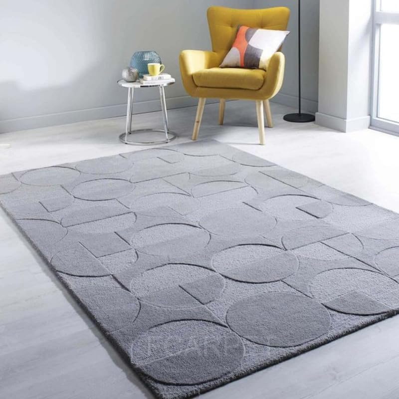 ALPHA CARPET Modern Hand Carved Tufted Carpet for Living Room, Bedroom & Hall (Design 10, 6 x 8 Feet)-image-4