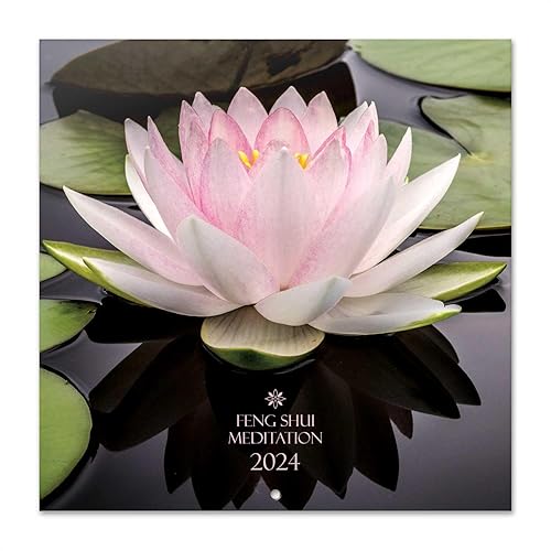 Grupo Erik Feng Shui Meditation Wall Calendar 2024 12" x 12" | 12 Month Planner | Square Wall Calendar 2024 | Family Planner Calendar 2024 | Nature Calendar 2024