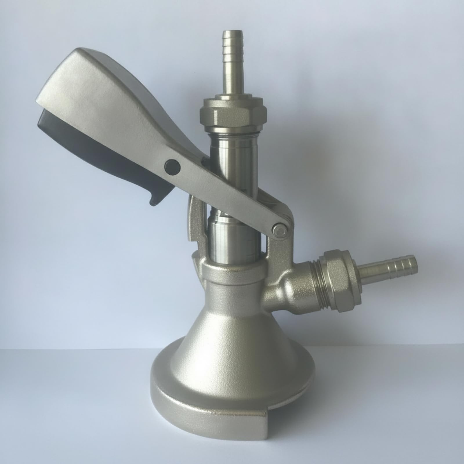 MagiDeal Acoplador Barril Cervez Cuerpo Metalico y Acabado Plateado Cepillado Acuado para Dispensacion Bebidas en