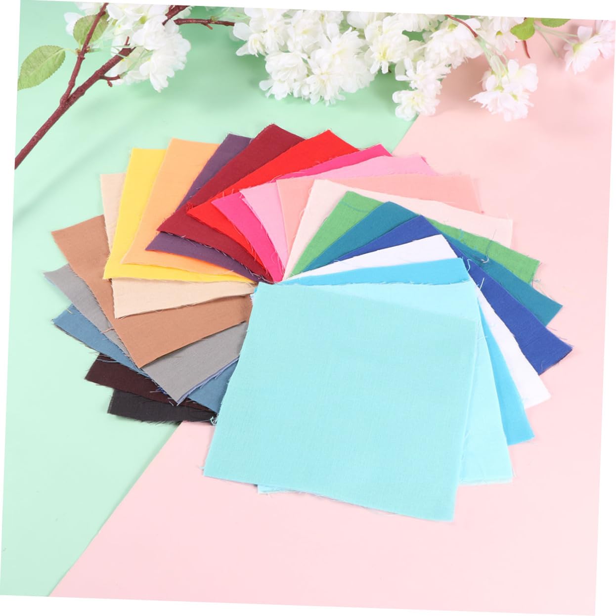 LALAFINA 100% Pure Cotton Cross-Stitch Cloth Embroidery Patch Fabric DIY Craft Fabric Sheets Embroidery Tools
