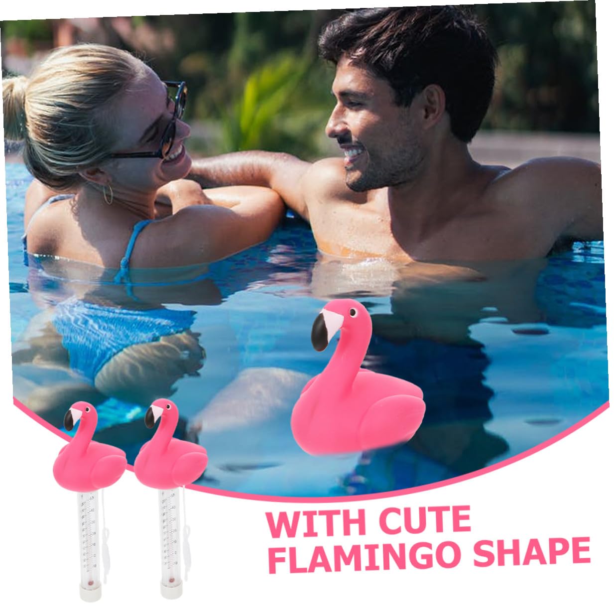 Toddmomy 2pcs Floating Pool Thermometer Easy Read Large Water Temperature Gauge for Hot Tubs Spas and Swimming Pools