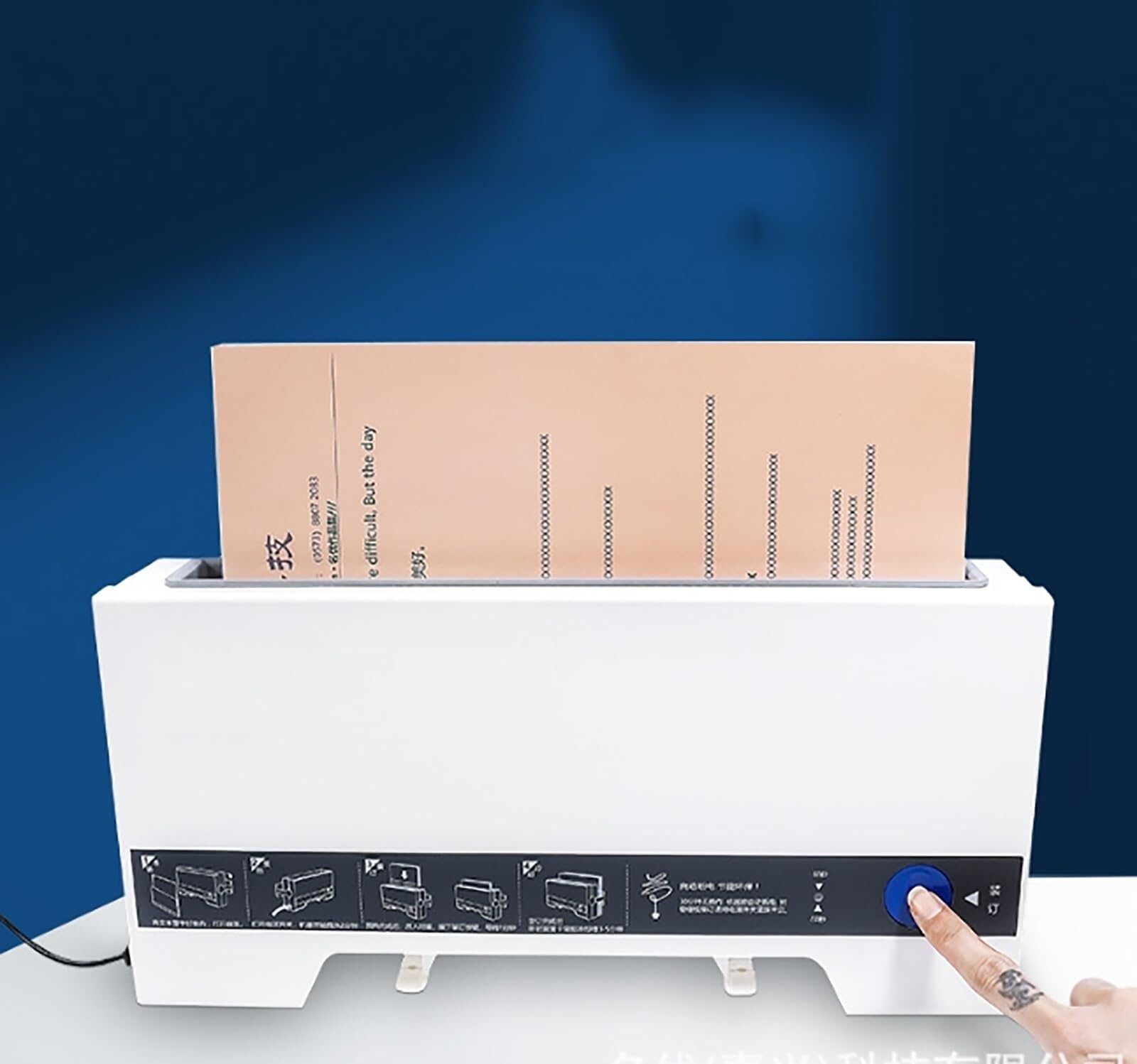 Elektryczna segregator na klej termotopliwy A4 o grubości oprawy 22mm, mieszczący jednocześnie 280 kartek papieru, doskonała segregator do dokumentów, umów, materiałów biurowych