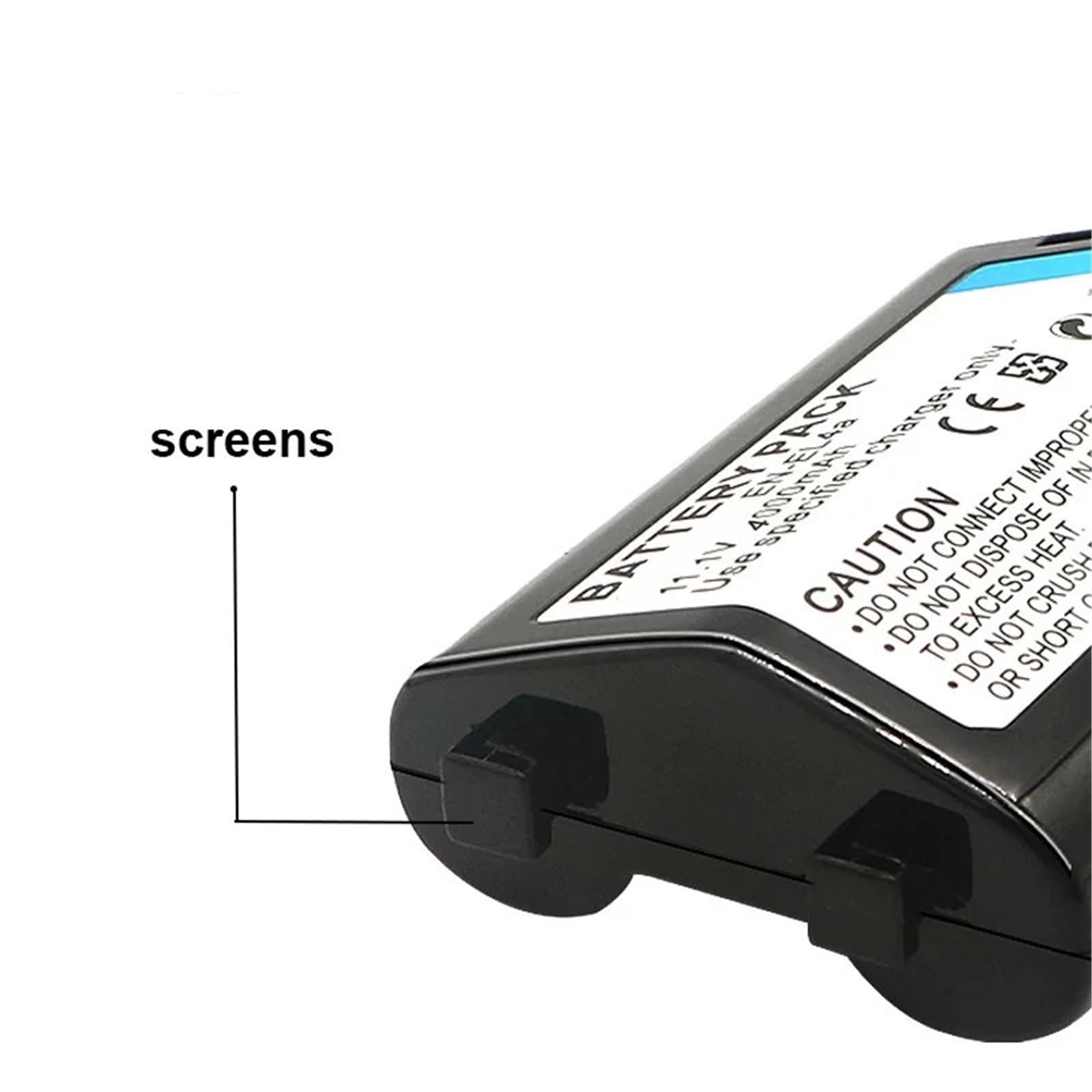 4000mAh en-EL4 EL4A for D2H D2Hs D2X D2Xs D3 D3S F6 MH-21 ENEL4 ENEL4A en EL4A en EL4 Caméra(2Pcs)