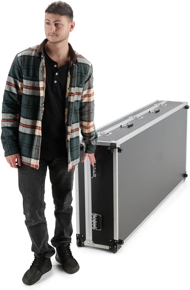 Displays2go Storage Case for DF0NLB_Non-TouchSign and DF0TLB_Touch-Signage Series, Foam Padding