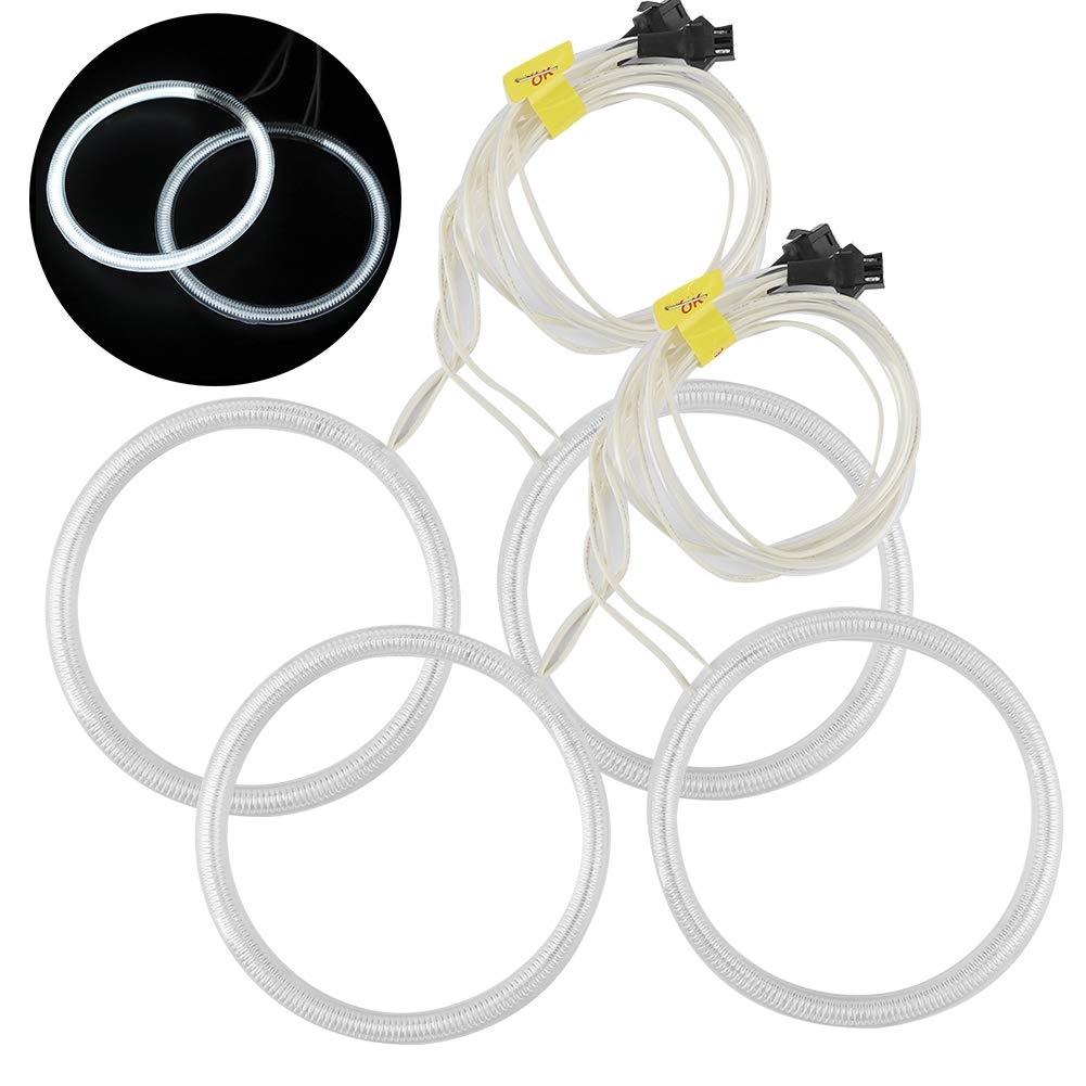 Fari Angel Eyes CCFL Per BMW E46, Colore Bianco, Alta Luminosità, Facili Da Installare
