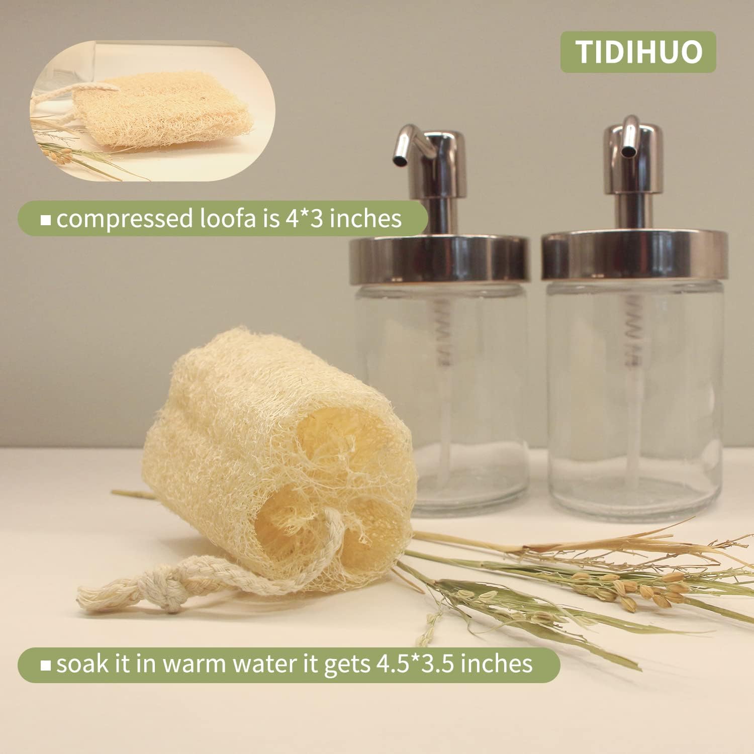 Natural Loofah Sponge Shower Luffa Exfoliating Body Scrubber Its Soft and Foam Get You Clean