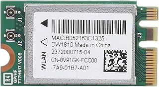 ciciglow Tarjeta de Red PCI-E, DW1810 2.4G/5G Banda Dual 433Mbps 802.11a/b/g/n/AC Mini PCI-E WiFi Tarjeta Bluetooth 4.1 Tarjeta de Red Inalámbrica para ASUS/Acer/BenQ/DELL/Samsung