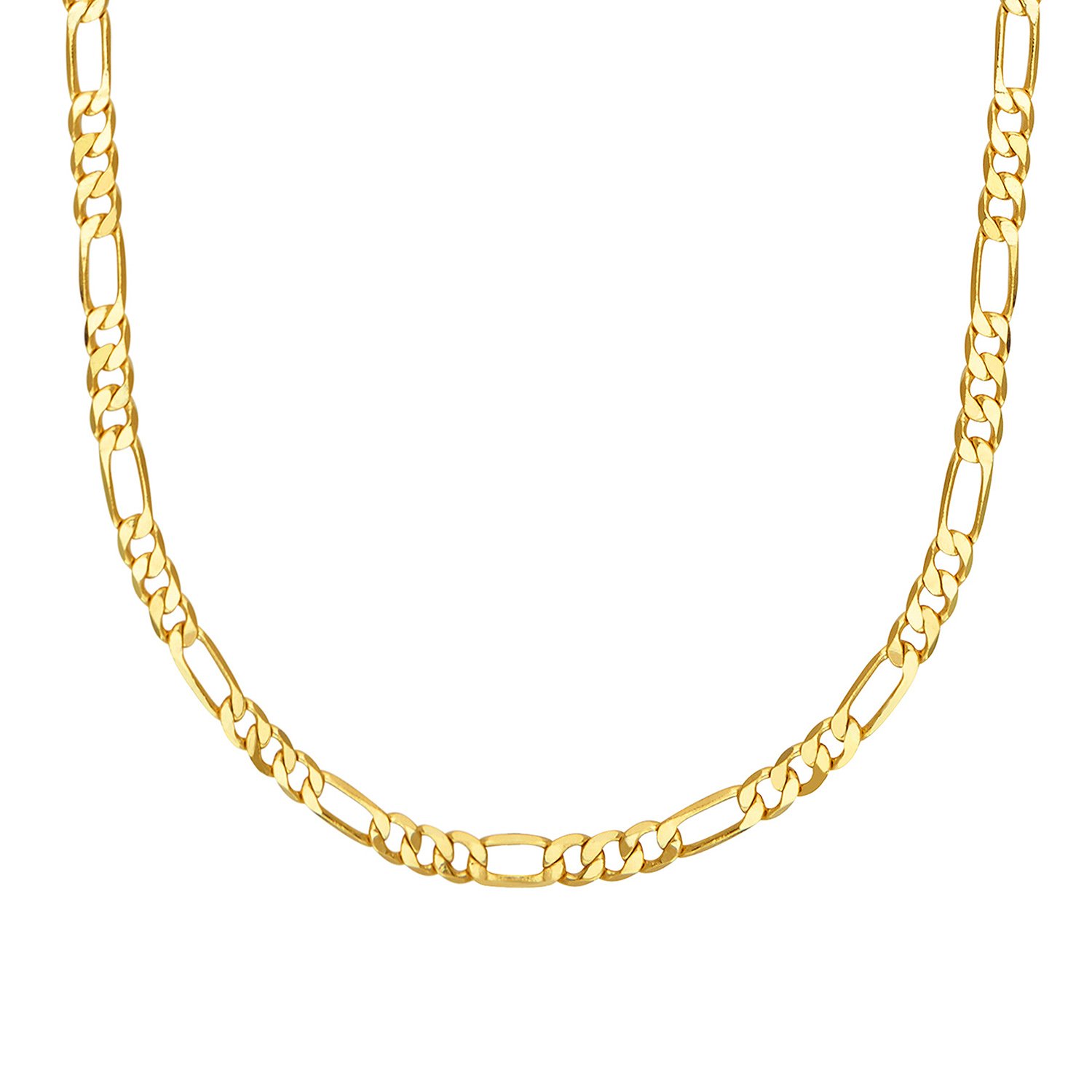 Shining Jewel - By Shivansh 14K 24 Inches Gold Plated Imported Quality Figaro Chain For Men & Women (Sj_2122) (B01L7FT45I) Amazon Price History, Amazon Price Tracker