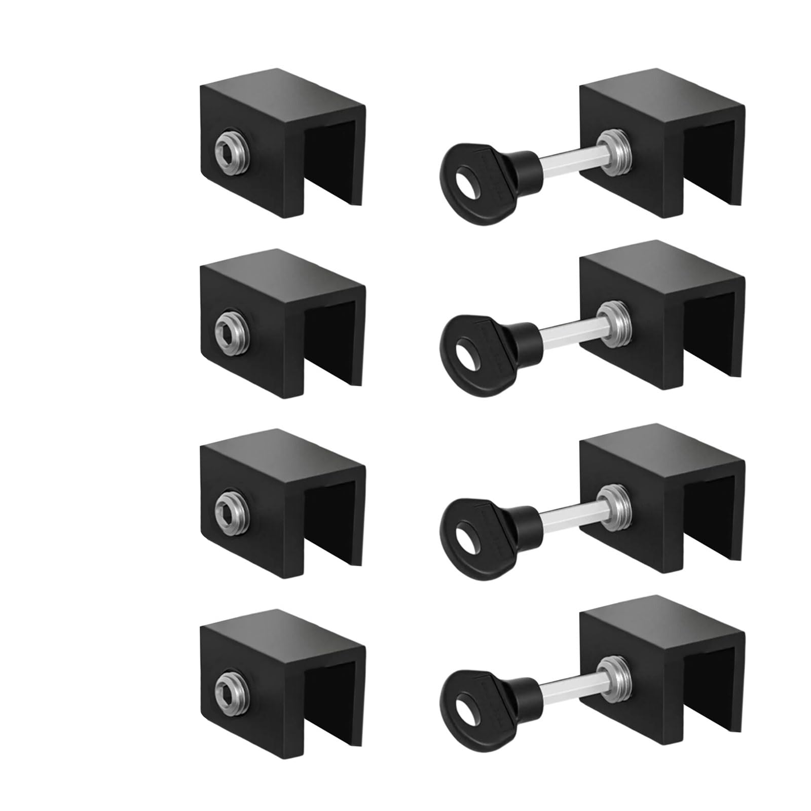 Zyouqi Black 10Mm Short Sliding Security Window With Adjustable Aluminum Alloy Door Stoppers Aluminum Alloy Sliding Stops Sash