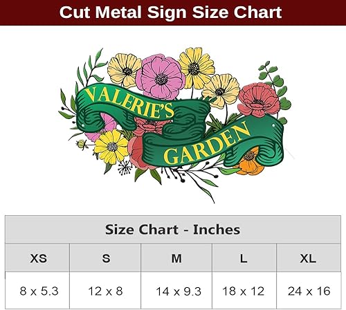 Miniatura 7 de Letreros de jardín de flores, letrero de jardín para personalizar, letreros de jardín de metal personalizados para decoración al aire libre, placa