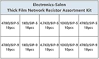 Vista 8 de electronics-salon Thick Film Tipo de resistencia Surtido Kit, Array Resistencia, bussed de red, 1/8 W, sip-5 y sip-9 470 1 K 4.7 K 10 K 47 K Ohm.