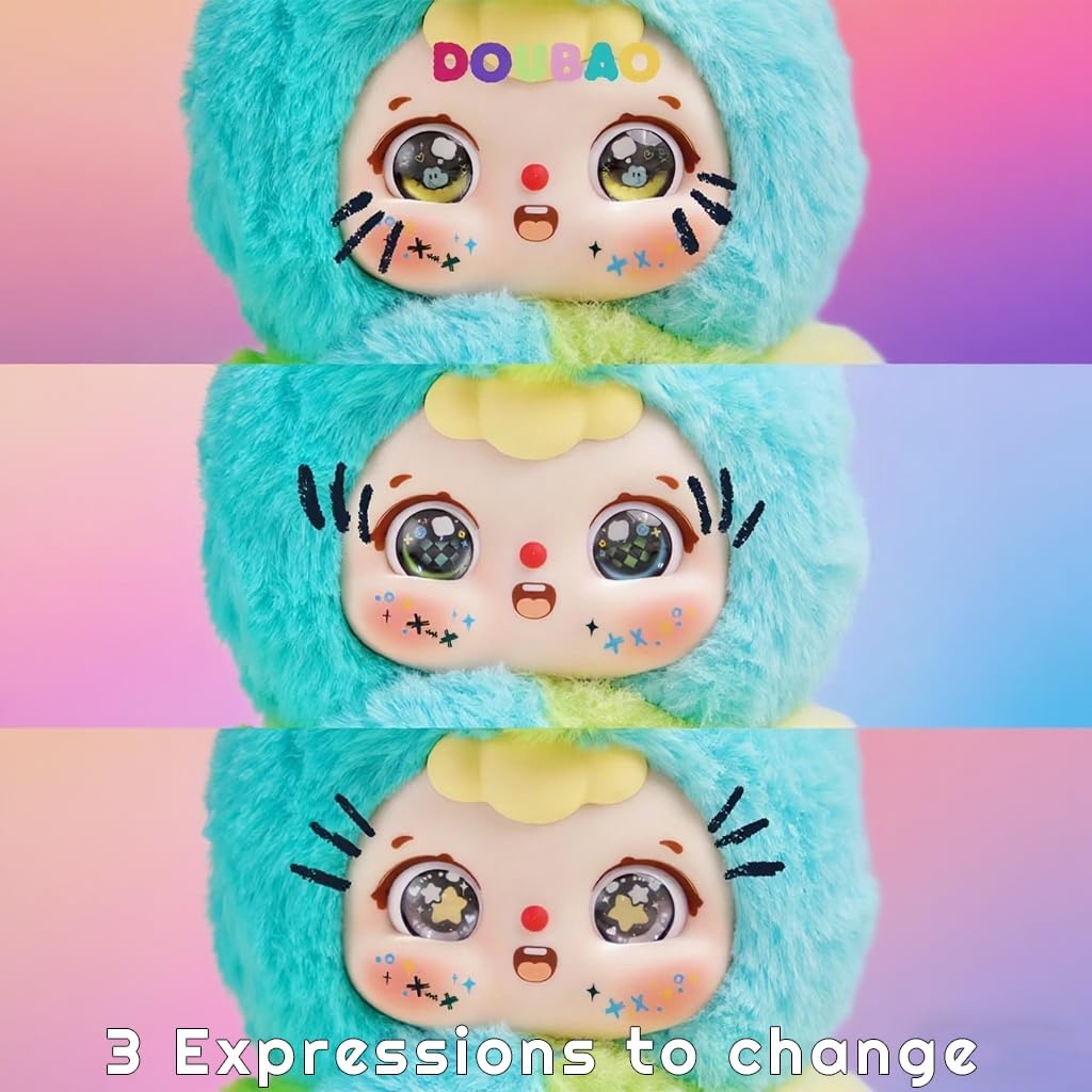 Doubao Y2K Party Series Vinyl Plush Blind Box 1PC(1 of 9 Possible Styles) Cute Figures Collectible Toys Birthday Gifts (1Pcs Blind Box)