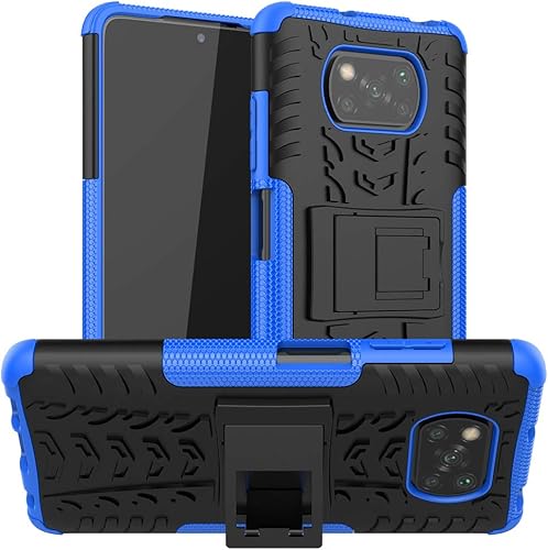 Caso híbrido Xiaomi Poco X3, funda híbrida Xiaomi Poco X3, protección de doble capa cubierta a prueba de golpes híbrido resistente caso con disponible en Yaxa Venezuela