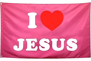 I Heart Jeus Flag: Pink & Cool Dorm Decor for Girls