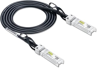 10G SFP+ DAC Cable - 10GBASE-CU Passive Direct Attach Copper Twinax SFP Cable for Cisco SFP-H10GB-CU1M, Ubiquiti, D-Link, Supermicro, Netgear, Mikrotik, ZTE Devices, 1m…