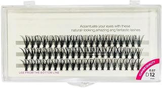 رموش صناعية فردية من المنك ووصلات رموش بنمط طبيعي بكثافة 6D من جيه اس براند ون باي ون - 60 قطعة - (142-0.07-12 ملم)