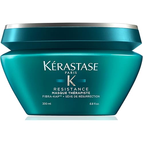 KÉRASTASE Resistance Therapiste Hair Mask, Repairing Cream for Weak, Over-Processed and Damaged Hair, Strengthens and Deeply Nourishes, Protects Against Breakage for Weak Hair, 6.8 Fl Oz