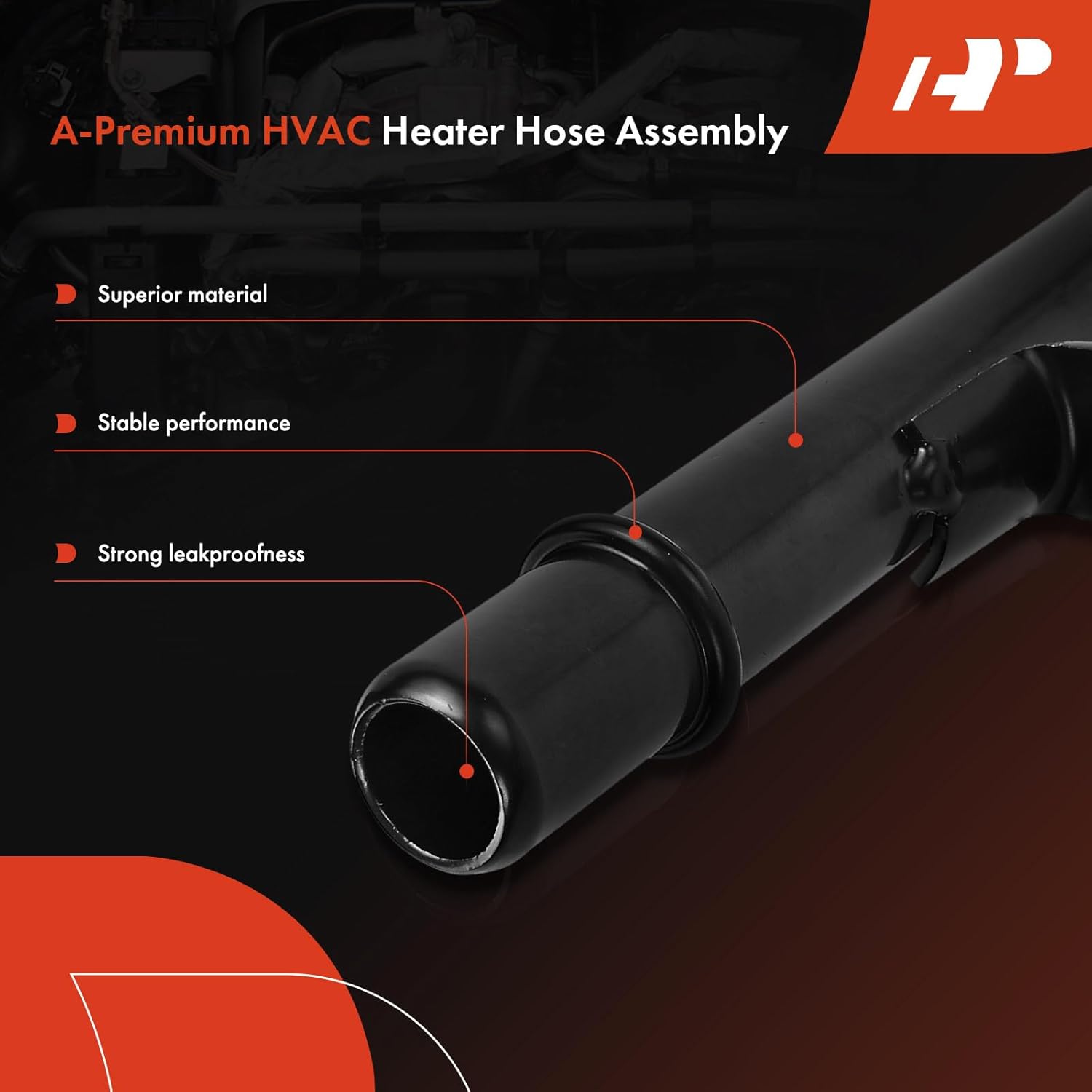 A-Premium Outlet HVAC Heater Hose Pipe Line Assembly Compatible with Ford F-150 F150 2009-2010, Expedition 2009-2014 & Lincoln Navigator 2009-2014, 5.4L, Replace# 9L3Z18663F