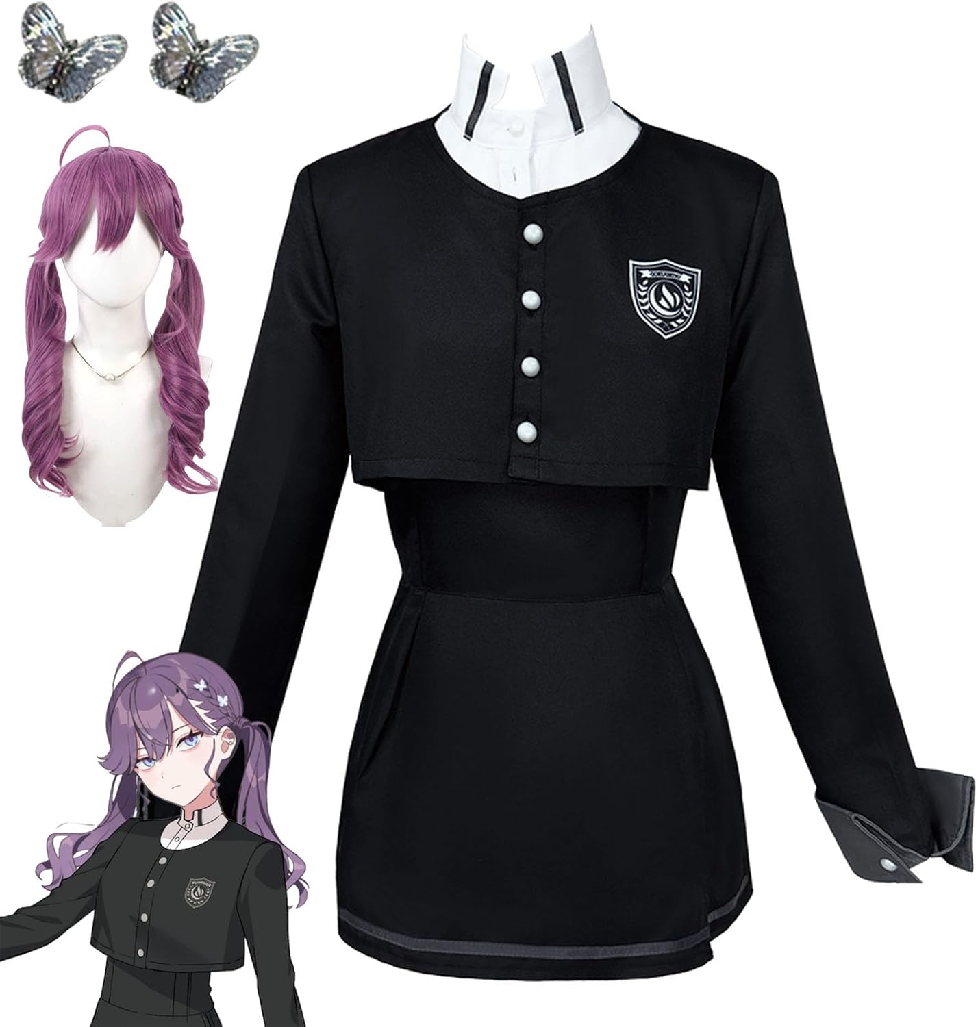 Acosdary] 賀陽燐羽 コスプレ衣装 ウィッグ売り可能 極月学園 かや りんは