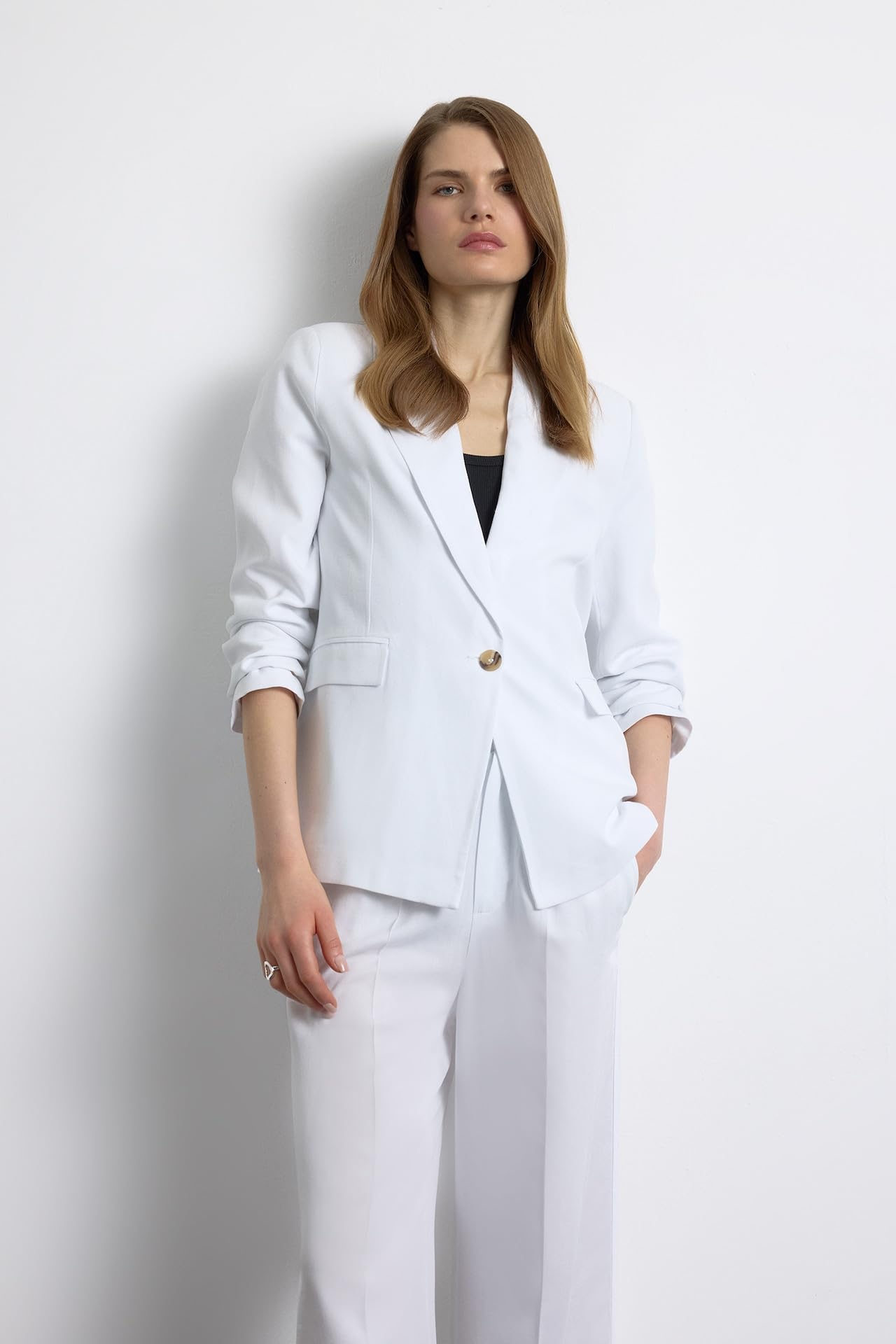DeFacto Oversize Keten Karışımlı Blazer Ceket Z2536AZ25SP