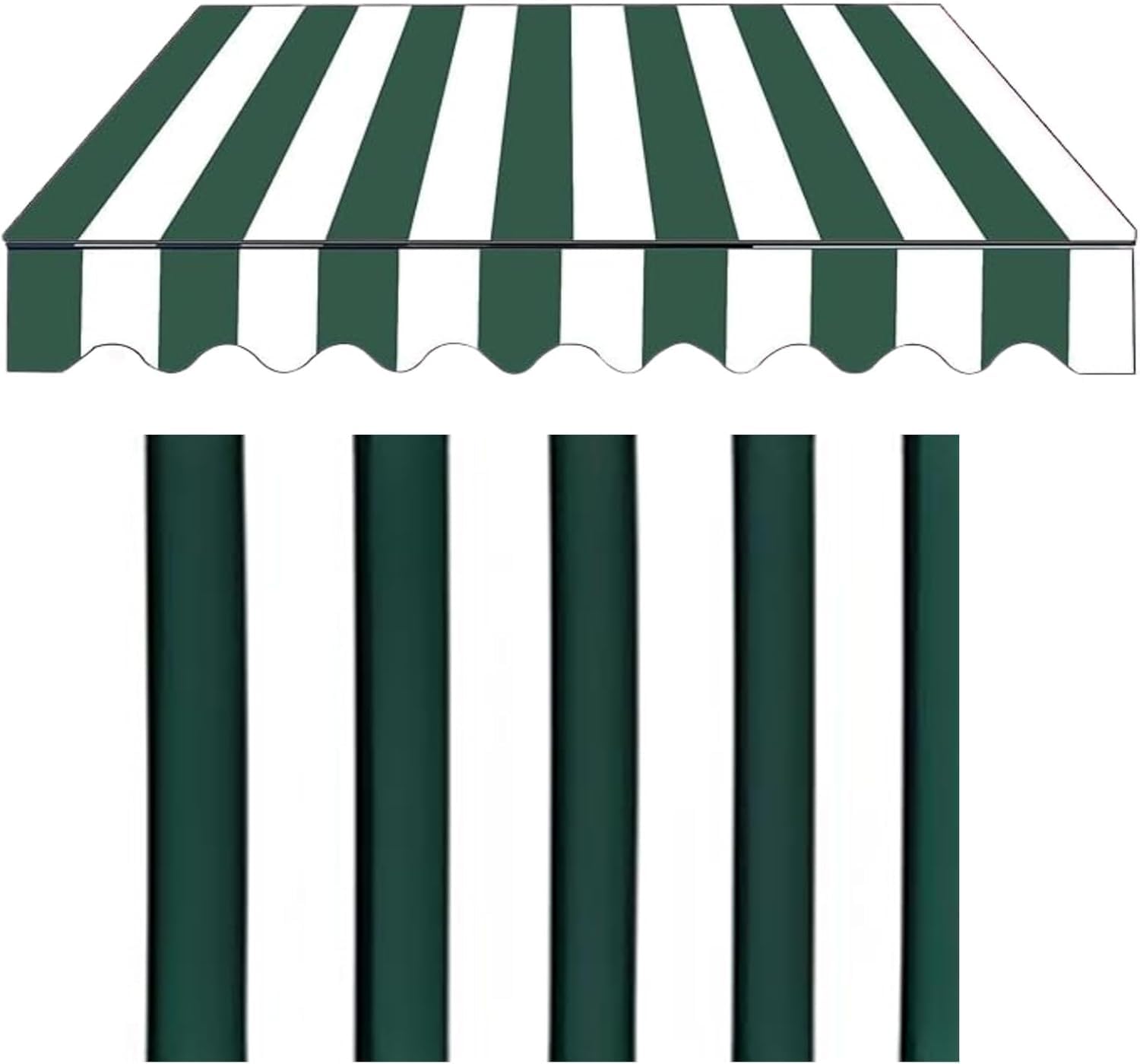 Toile de rechange pour auvent de jardin et terrasse en polyester pare-soleil imperméable
