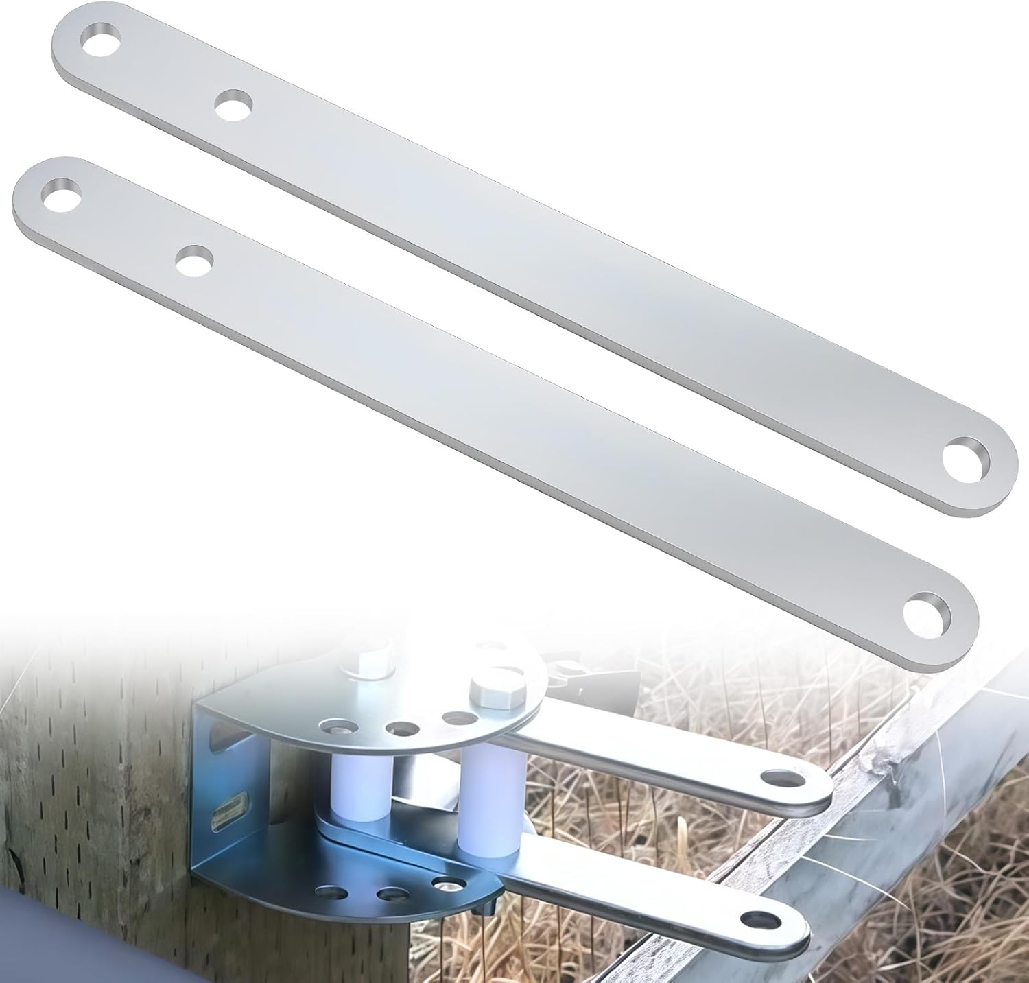(2pcs) Push-to-Open Bracket Compatible with Ghost Controls AXPO Push to Open Automatic Gate Opener Bracket Accessories, Door Hardware Mounting Parts, Heavy-Duty Solid Stee