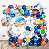 Lyland Outer Space Balloons Garland kit Space Birthday Decorations Party Supplies for Boy Galaxy Space Theme Party Decorations Arch Kit for Kids Birthday Babyshower Universe Rocket Astronaut Set