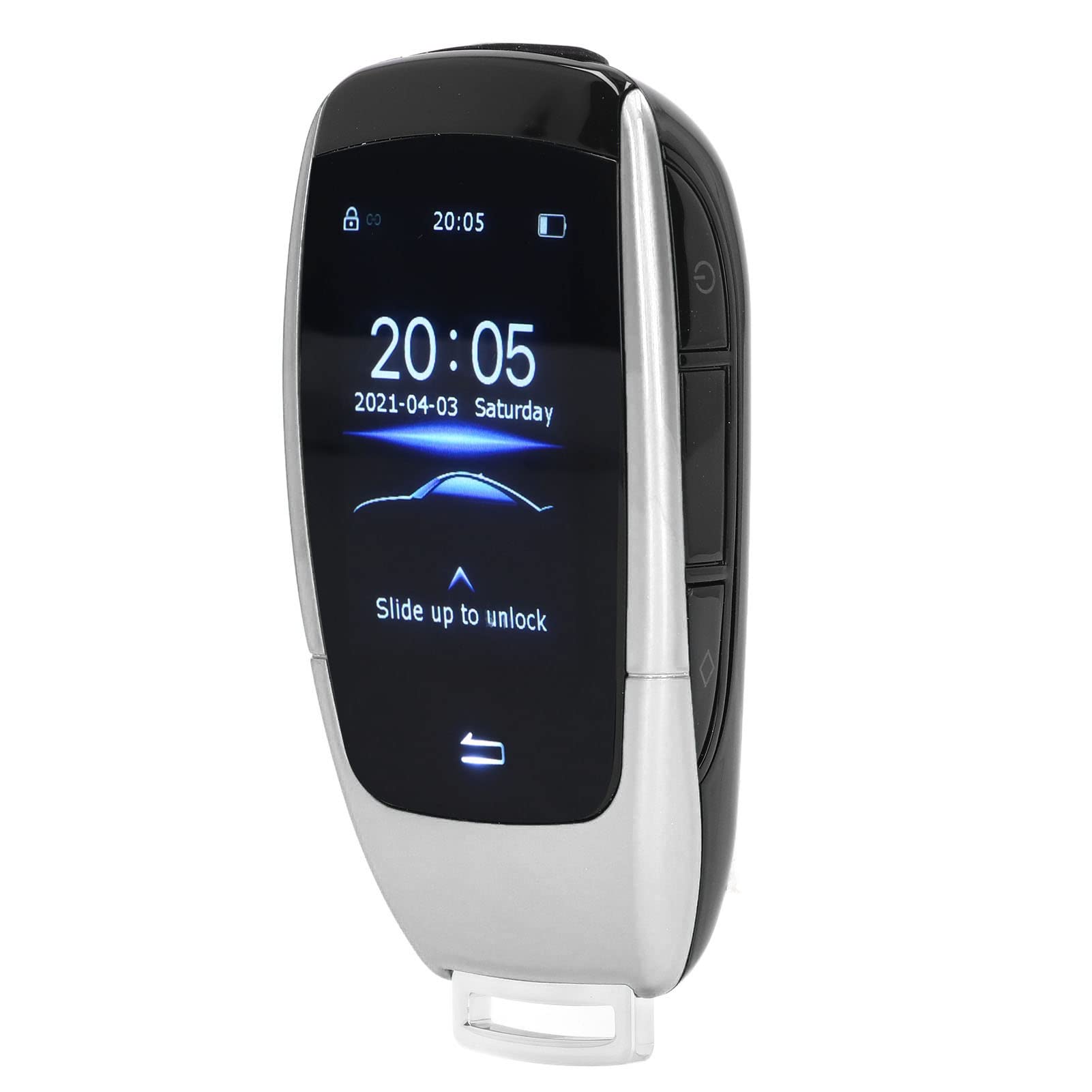 Touch Screen LCD TK900 Universal Tasto Intelligente Venzione Senza Chiave Senza Tasti per L'avvio del Pulsante del Motore di Arresto Modelli in Lega di Alluminio ABS 2in (Argento)