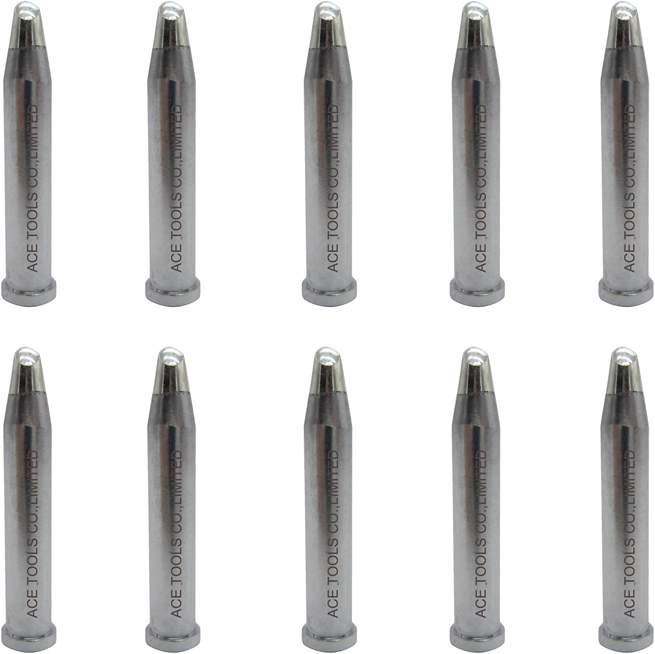 XTCC Bevel Single Flat 0.125" / 3.2mm for WX1010 WX2020 WT1010H WD1000HPT WXP120 WP120 WP120IG WXMP120 ACE Brand Solder Iron Tip (10)