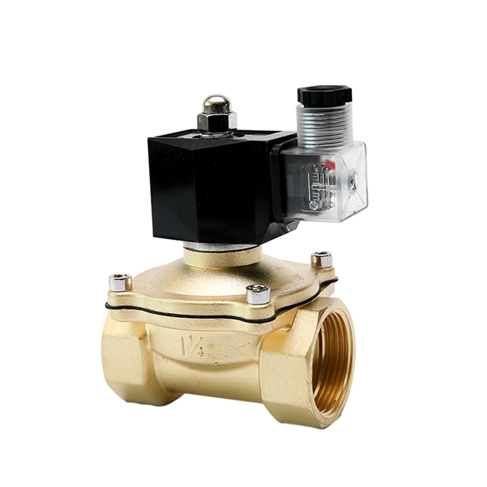 Électrovanne anti fuite eau DN32 laiton vanne normalement fermée 24V 1-1/4 BSP