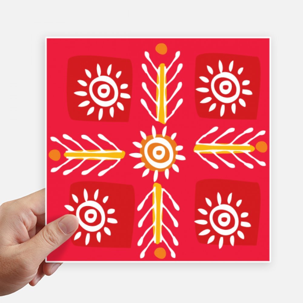 Autocollant carré blé Mexique déco murale pc portable et stickers moto