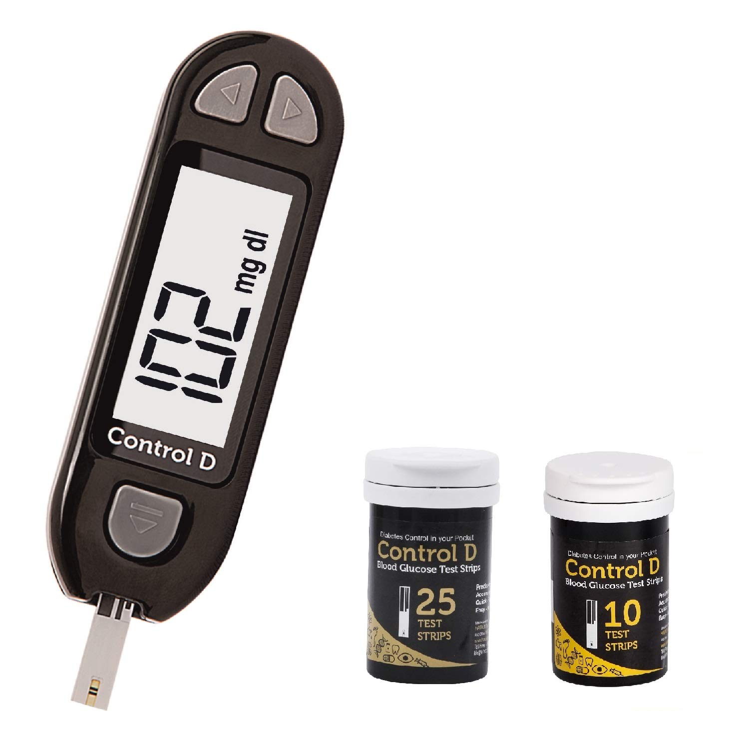 Control D Blood Glucose Monitor (Pack of 35 Strips, Black)-image-14