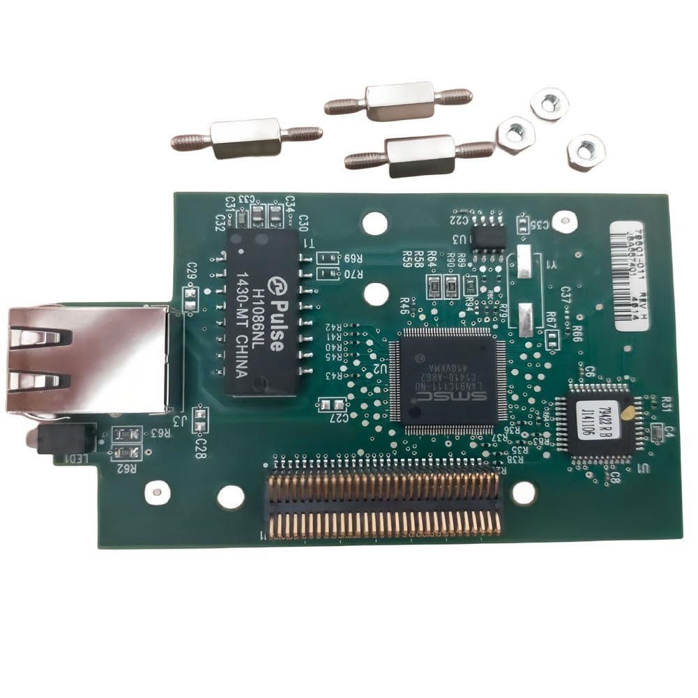 Sinsed Carte réseau interne pour imprimante thermique Zebra ZM400 ZM600 105SLPLUS Xi4 Series 203DPI noir
