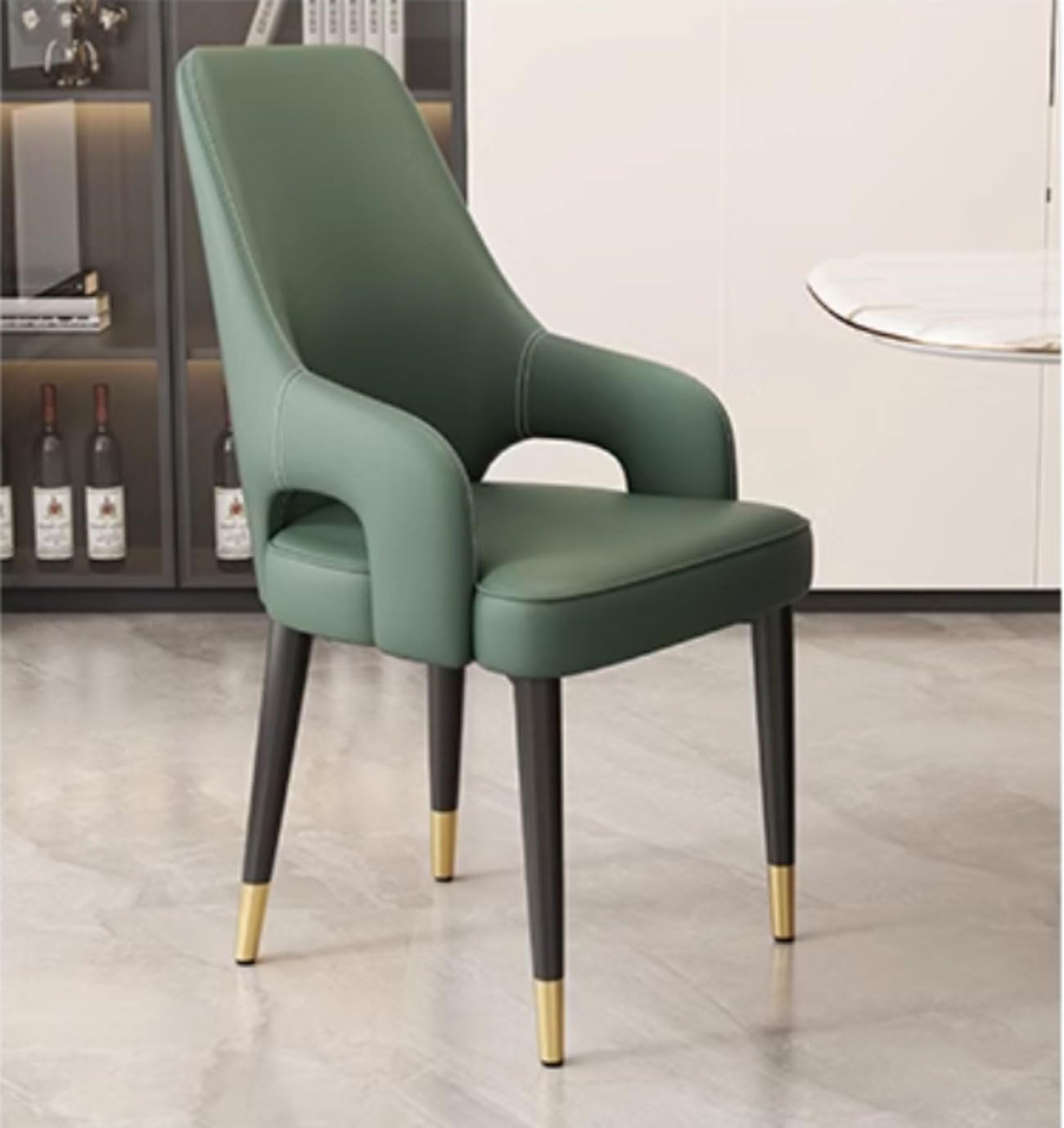 Chaise restaurant et hôtel en cuir lot de 4 chaises de salle à manger