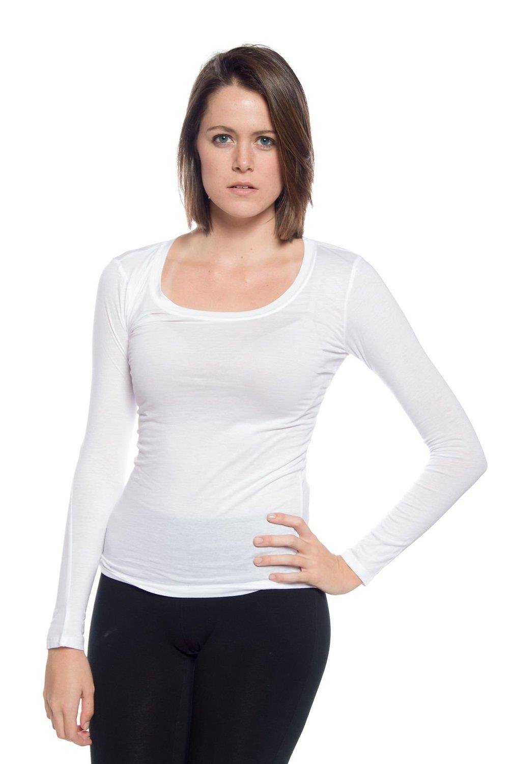 Active Basic Women's Basic Scoop Neck Tops
