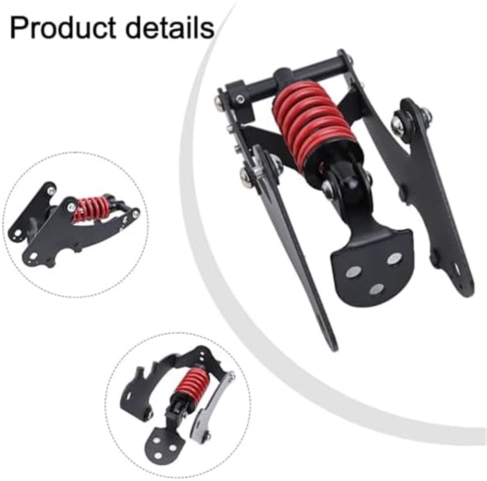 Amortyzator hydrauliczny Amortyzator tylny, do skutera elektrycznego, Xiaomi, wymiany zawieszenia stalowego M365 1S Pro1 Pro2 czarny