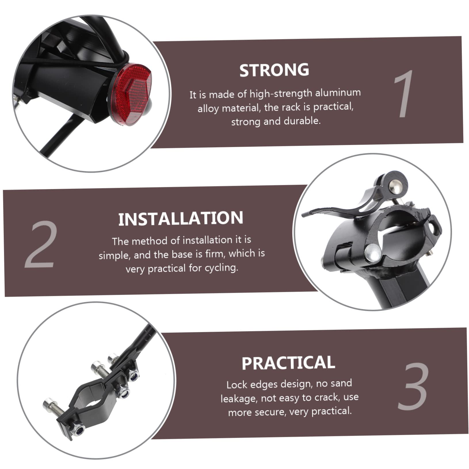 GALPADA Quick Release Rear Shelf Cycle Rear Rack Carrier for Bike Aluminum Alloy Easy Install Bike Luggage Rack