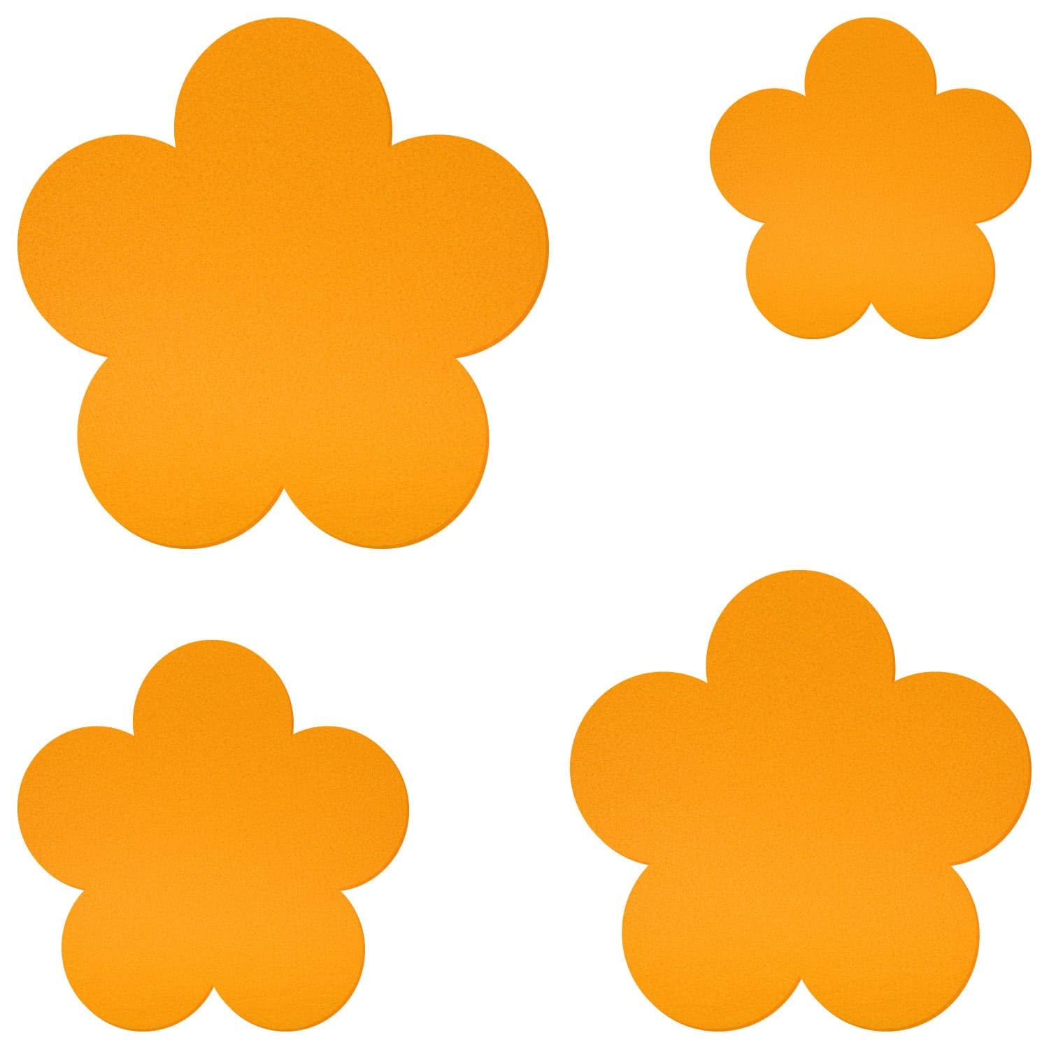 Sottopentola in feltro giallo fiore V2 – decorazione fai da te, 3 – 60 cm, confezione da: 1 pezzo, altezza x larghezza: 60 cm