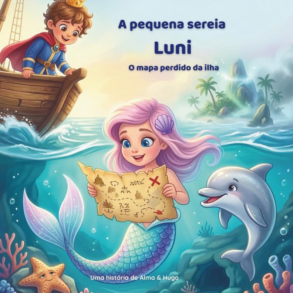 A pequena sereia Luni – O mapa perdido da ilha: Uma aventura mágica no fundo do mar sobre coragem, amizade e segredos escondidos (As aventuras da pequena sereia Luni)