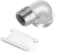 Vista 26 de TAISHER 2 piezas de acero inoxidable 304 accesorios de codo de 90 grados, tubo hembra NPT de 1 pulgada a 1 pulgada NPT hembra 304 accesorio
