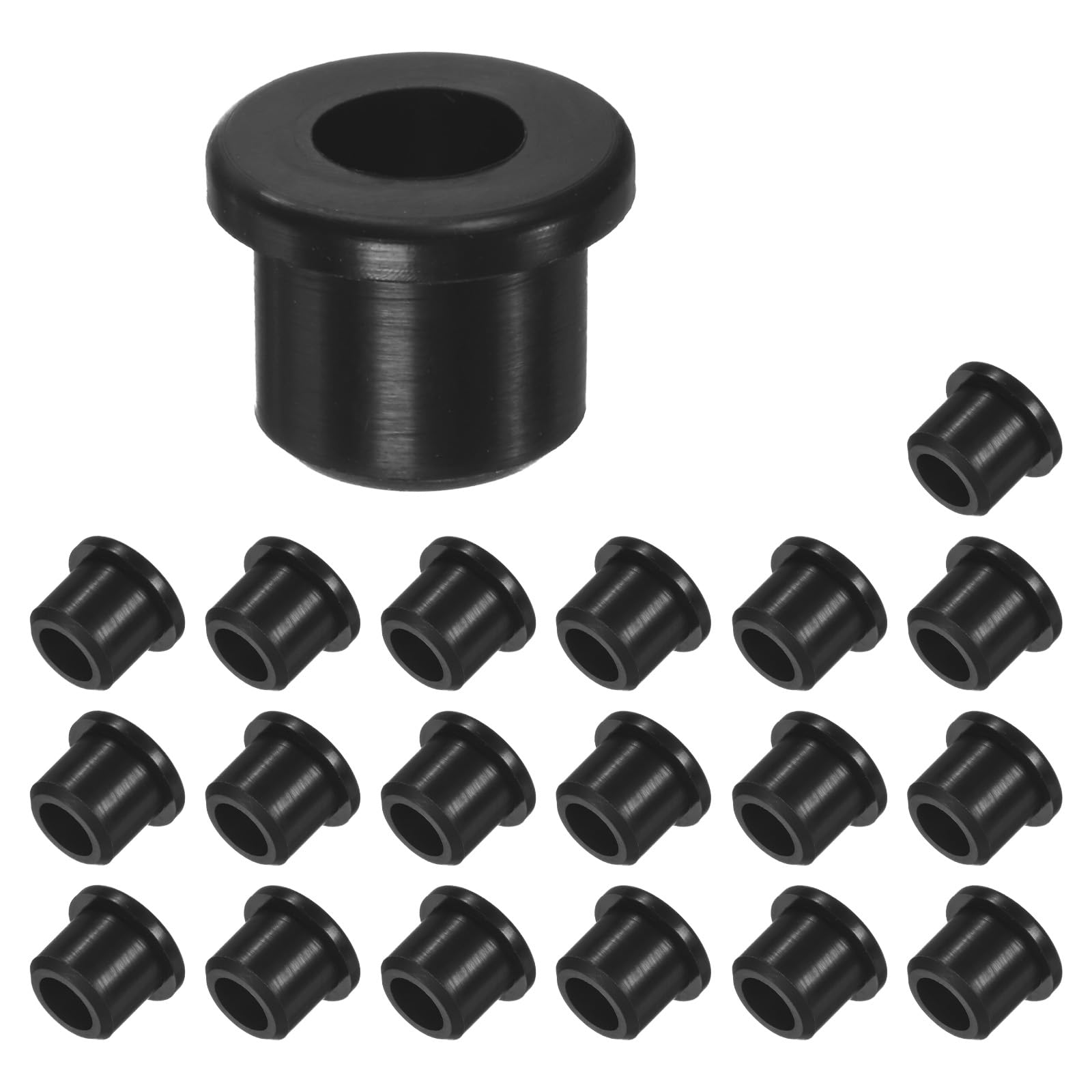 M METERXITY 20-Pack 1/2 Inch Drill Hole, 5/16 Inch ID Silicone Rubber Grommets for Wiring Wire Cable, Hole Plugs, Automotive