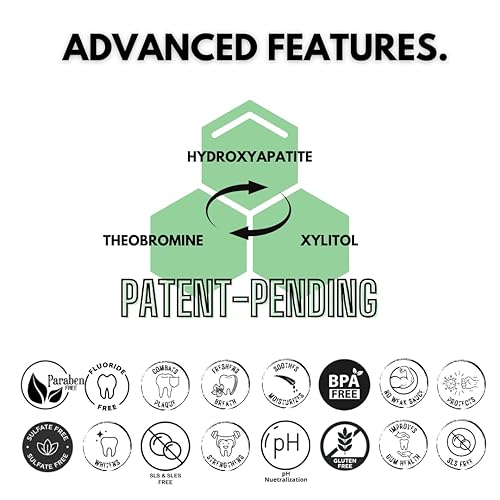 Miniatura 6 de Grind Pasta de dientes sin flúor, hidroxiapatita más teobromina, carbón activado, remineralizante, blanqueamiento, dientes sensibles, recomendado