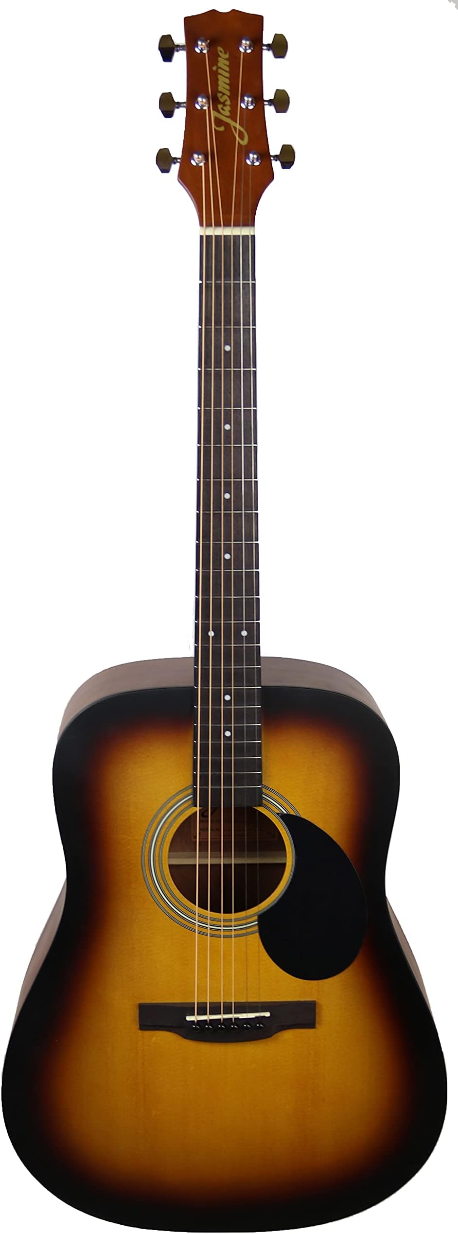 Jasmine 6 String Acoustic Guitar, Right, Matte Sunburst