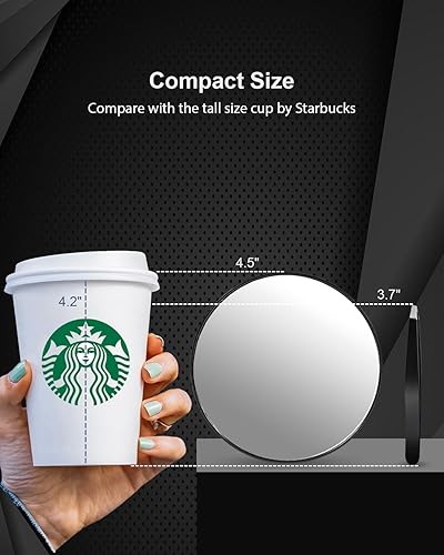 Miniatura 2 de Juego de 20 pinzas de espejo de aumento OMIRO y cejas de 45 pulgadas con ventosas lupa de viaje