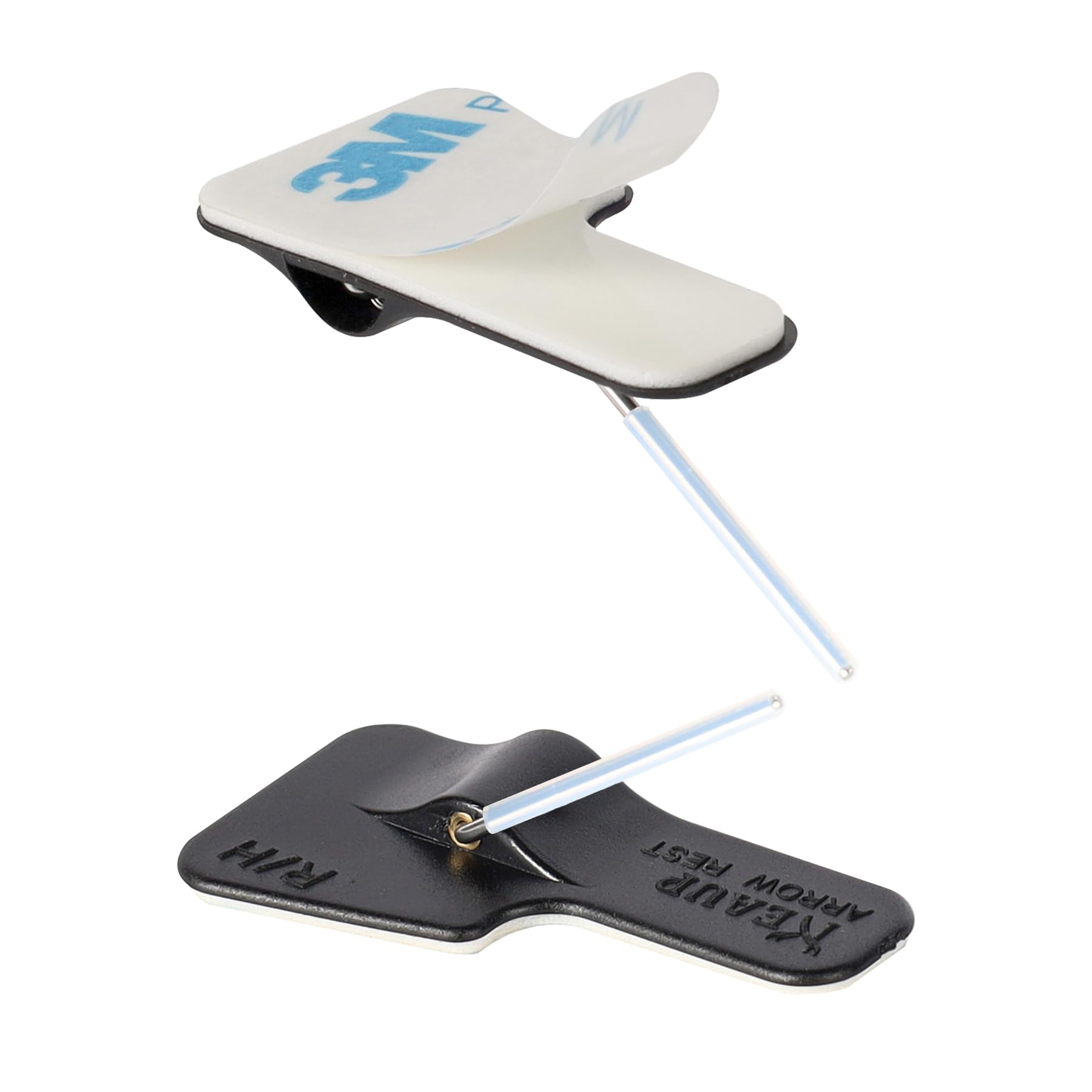 KEAUP 6 Pack Black Arrow Rest for Recurve Bow Right Hand Archery Arrow Rest for Compound Bows and Recurve Bow