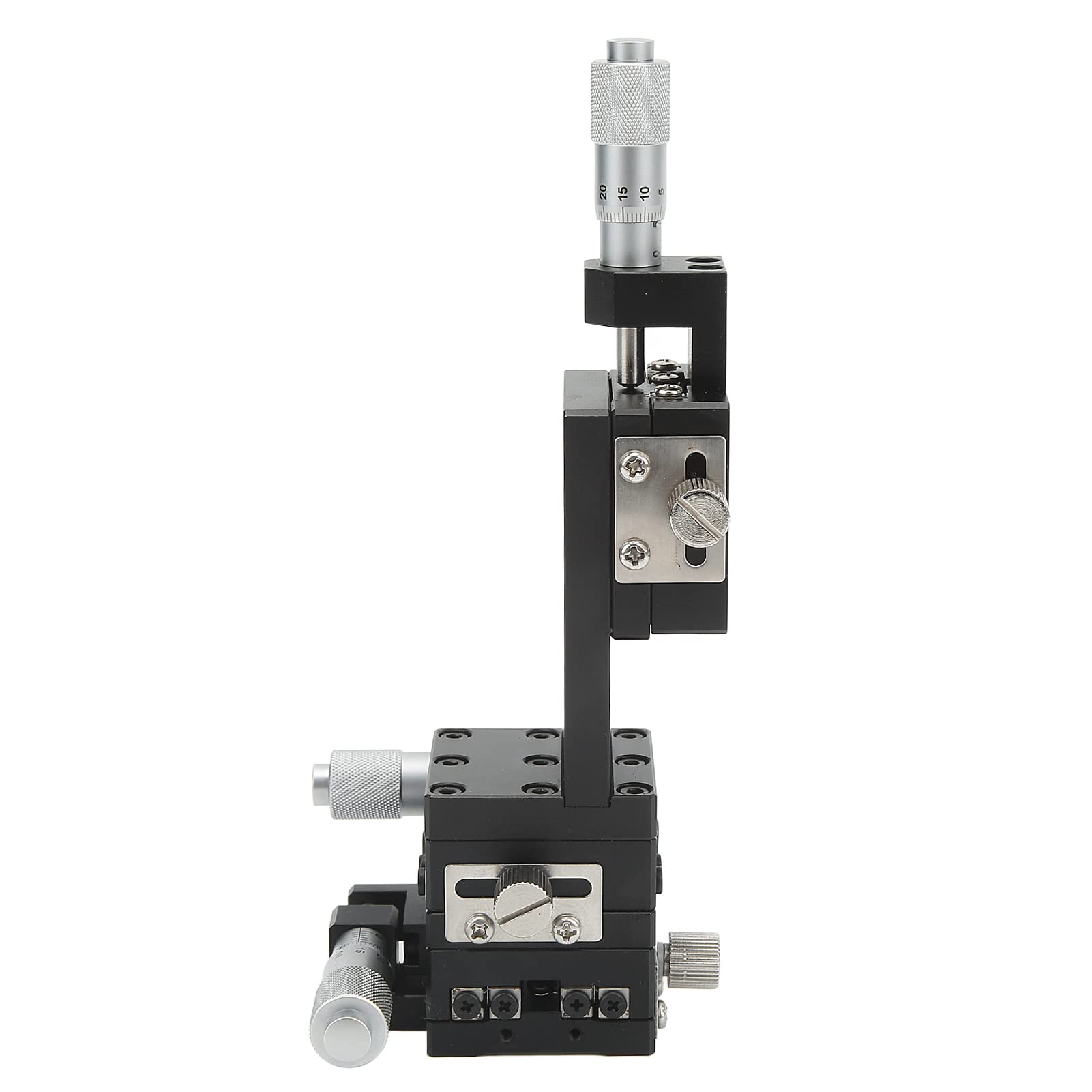 BORDSTRACT XYZ-Achsen-Lineartisch, 40 X 40 Mm Trimmplattform-Tuning-Schiebetisch, Hochpräzise Manuelle Trimmplattform Für Prüfgeräte, Optische Experimentelle Messung
