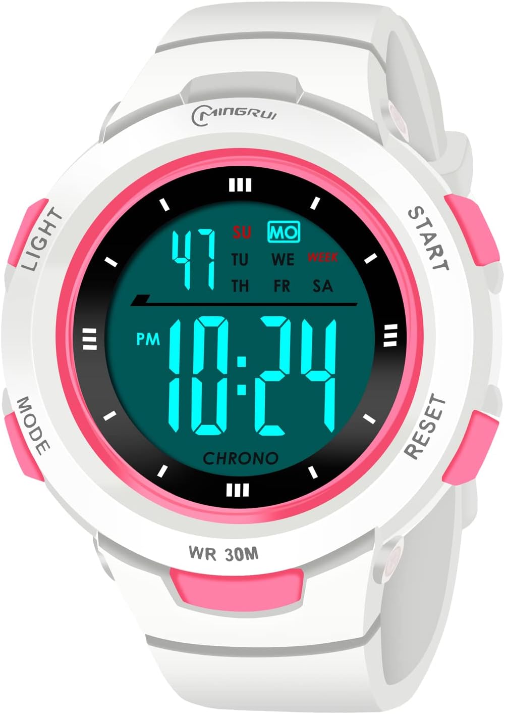 Kids Watches Digital Sport Watches for Girls Outdoor Waterproof Watches with Alarm Stopwatch Leisure Child Wrist Watch Ages 5-10
