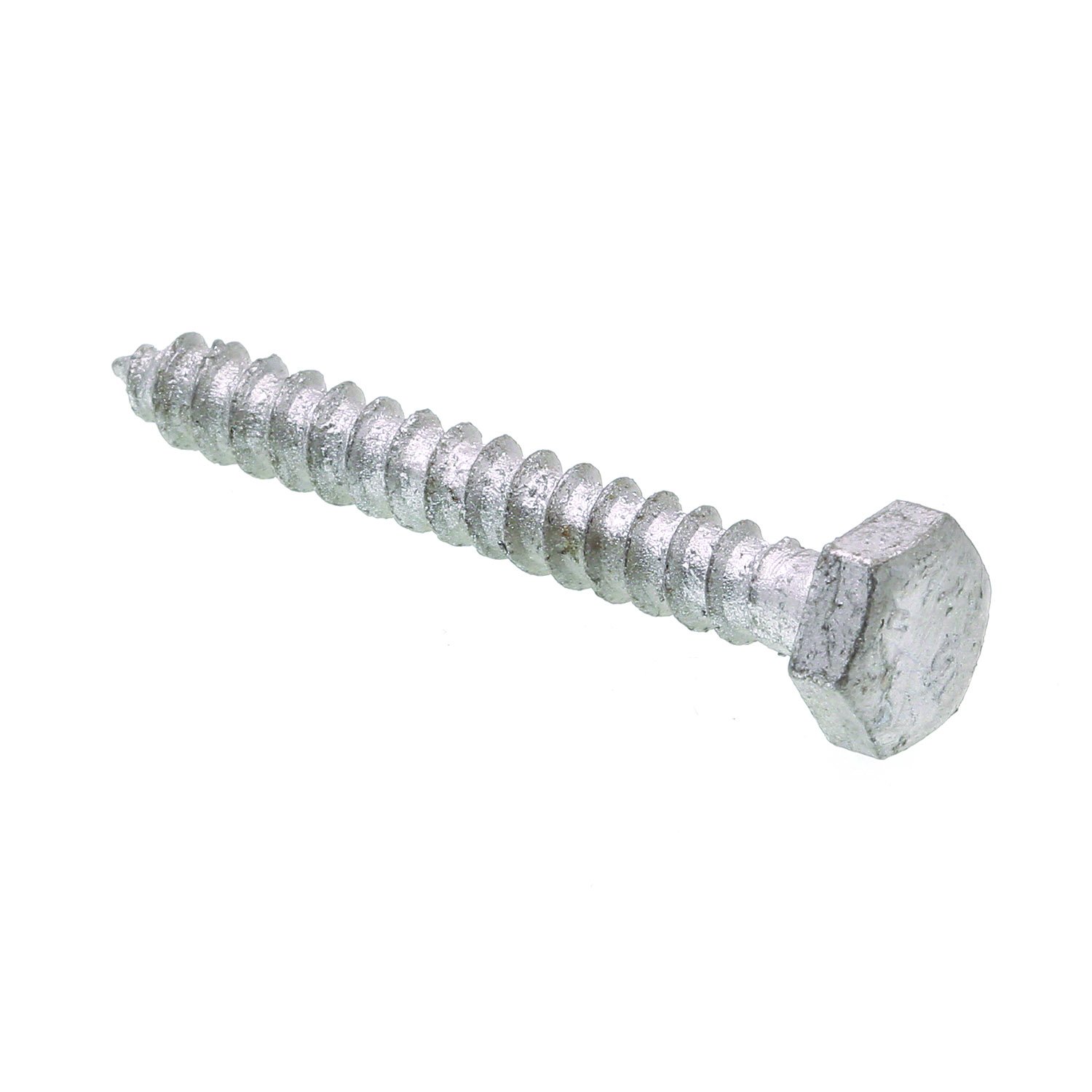 Vis à tête hexagonale lag bolt acier galvanisé 1/4 x 2 pouces pour charpente bois